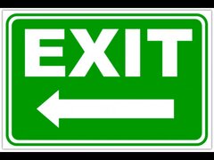 indicator exit in stanga